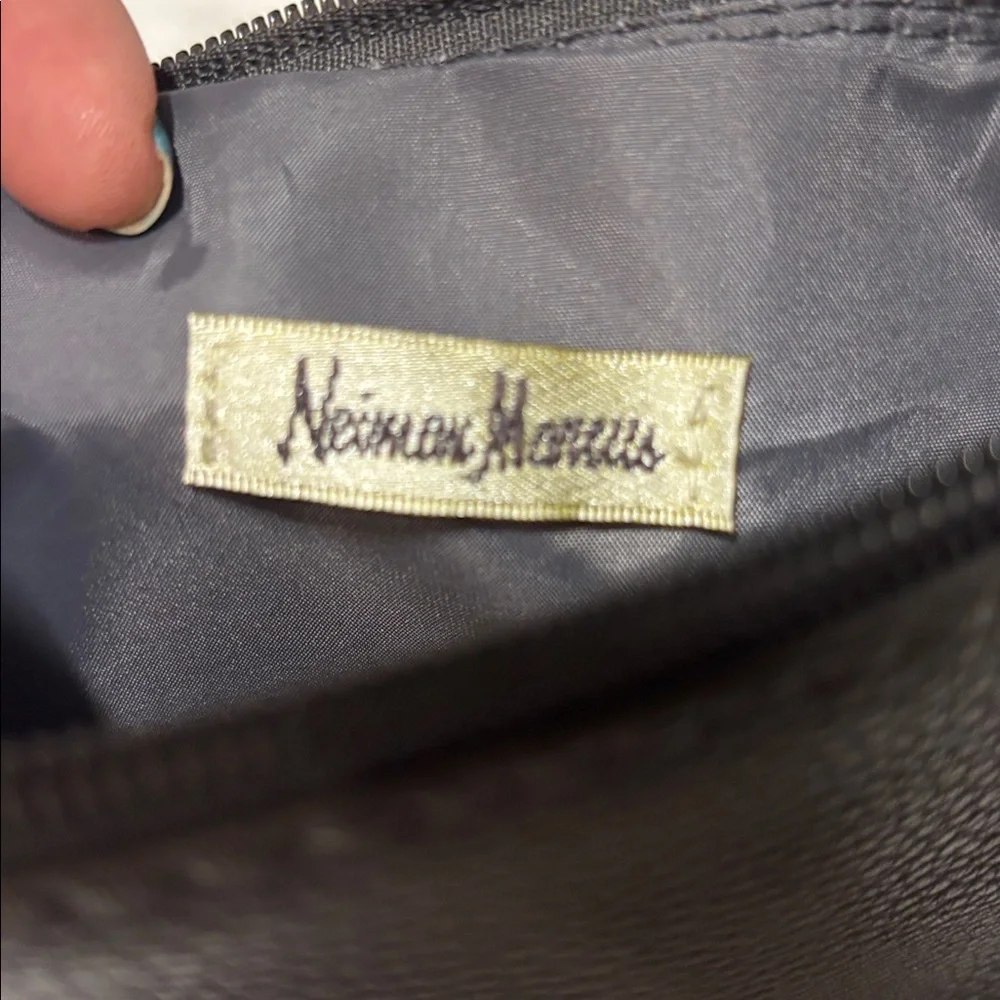 Neiman Marcus Grey Clutch EUC